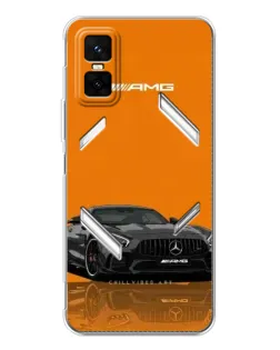 Чехол для Infinix GT 30 Pro с картинкой «Оранжевый Mercedes AMG»