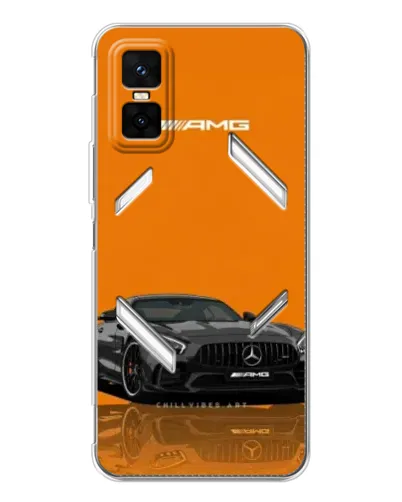Чехол для Infinix GT 30 Pro с картинкой «Оранжевый Mercedes AMG»