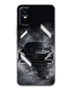 Чехол для Infinix GT 30 Pro с картинкой «Mercedes в дыму»