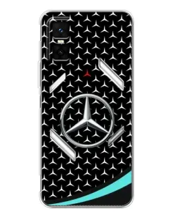 Чехол для Infinix GT 30 Pro с картинкой «Mercedes — бирюзовый акцент»
