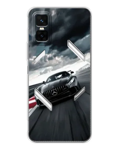 Чехол для Infinix GT 30 Pro с картинкой «Гоночный Mercedes AMG»