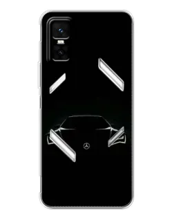 Чохол для Infinix GT 30 Pro з картинкою «Mercedes — силует авто» Чохол для Infinix GT 30 Pro з картинкою «Mercedes — силует авто»