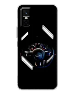 Чохол для Infinix GT 30 Pro з картинкою «Салон Audi — кермо»