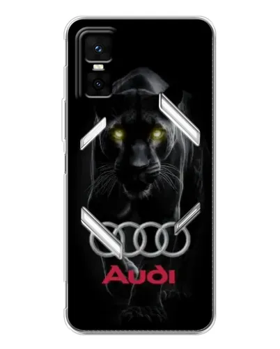 Чехол для Infinix GT 30 Pro с картинкой «Пантера и Audi»