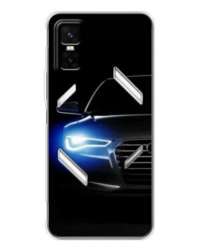 Чехол для Infinix GT 30 Pro с картинкой «Неоновый взгляд Audi»