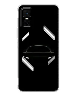 Чехол для Infinix GT 30 Pro с картинкой «Взгляд Audi в темноте»