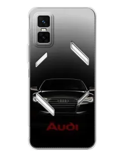 Чехол для Infinix GT 30 Pro с картинкой «Audi — градиентный контур»