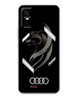Чехол для Infinix GT 30 Pro с картинкой «Графика — пантера и Audi»