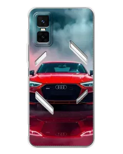 Чехол для Infinix GT 30 Pro с картинкой «Audi RS — красный стиль»