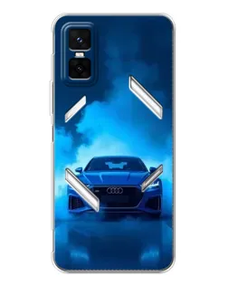 Чехол для Infinix GT 30 Pro с картинкой «Audi — голубая энергия»