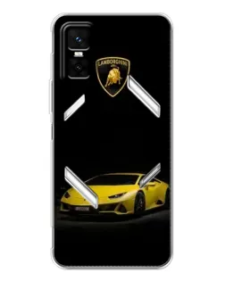 Чехол для Infinix GT 30 Pro с картинкой «Lamborghini желтый акцент»