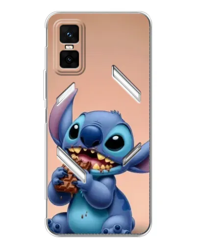 Чохол для Infinix GT 30 Pro з картинкою «Стіч їсть шоколад»