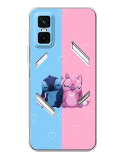 Чехол для Infinix GT 30 Pro с картинкой «Stitch и Angel Love» Чехол для Infinix GT 30 Pro с картинкой «Stitch и Angel Love»