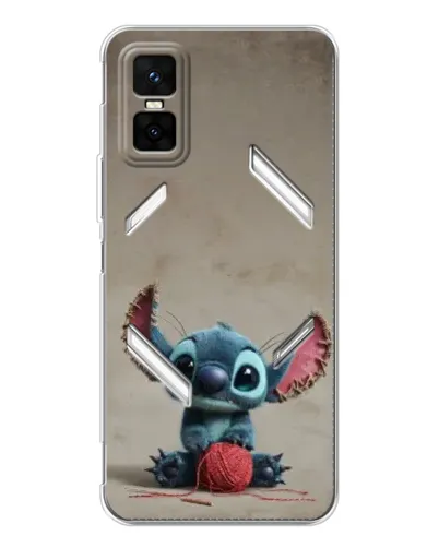 Чохол для Infinix GT 30 Pro з картинкою «Стіч на чоричневому фоні»