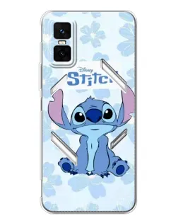 Чехол для Infinix GT 30 Pro с картинкой «Stitch среди цветов» Чехол для Infinix GT 30 Pro с картинкой «Stitch среди цветов»