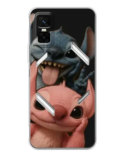 Чохол для Infinix GT 30 Pro з картинкою «Стіч та Ангел»