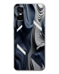 Чехол для Infinix GT 30 Pro с картинкой «Объемные синие складки» Чехол для Infinix GT 30 Pro с картинкой «Объемные синие складки»