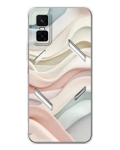 Чехол для Infinix GT 30 Pro с картинкой «Пастельные нежные волны»