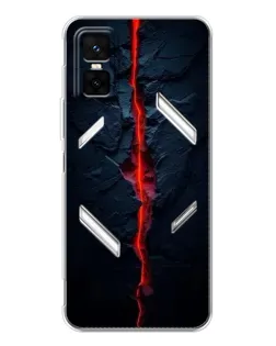 Чехол для Infinix GT 30 Pro с картинкой «Kрасная лавовая трещина»