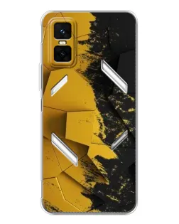 Чехол для Infinix GT 30 Pro с картинкой «Золотые осколки геометрии»