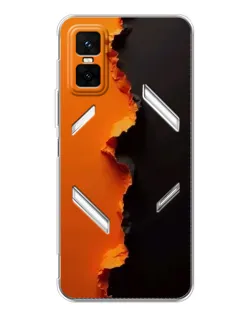 Чехол для Infinix GT 30 Pro с картинкой «Оранжевый разлом»