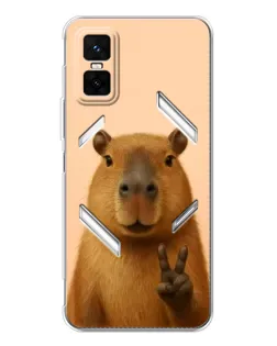 Чехол для Infinix GT 30 Pro с картинкой «Капибара виктория»
