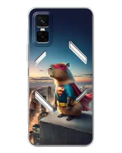 Чехол для Infinix GT 30 Pro с картинкой «Капи-мен супергерой»