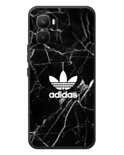 Чехол для Infinix GT 50 Pro с картинкой «Белый мрамор Adidas»