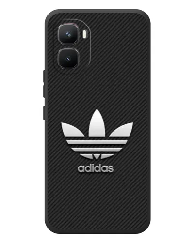 Чехол для Infinix GT 50 Pro с картинкой «Adidas Карбоновая текстура»