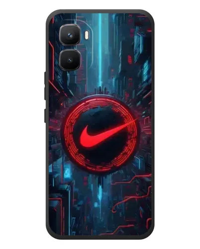 Чехол для Infinix GT 50 Pro с картинкой «Техногенный стиль Nike»