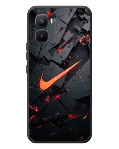 Чехол для Infinix GT 50 Pro с картинкой «Nike — эффект разломов»