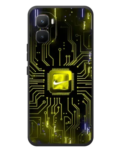 Чехол для Infinix GT 50 Pro с картинкой «Nike — золотая искра»