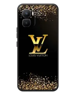 Чехол для Infinix GT 50 Pro с картинкой «LV — золотые искры»