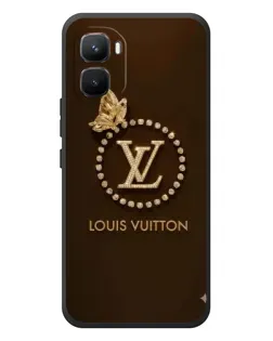 Чохол для Infinix GT 50 Pro з картинкою «LV — золота печатка»