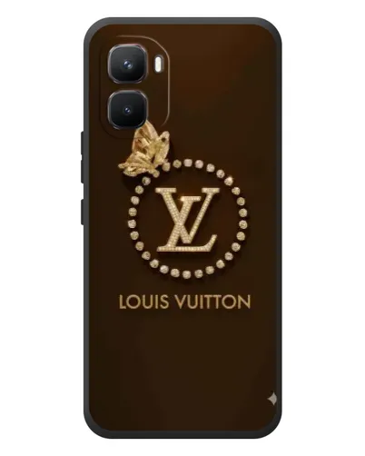 Чехол для Infinix GT 50 Pro с картинкой «LV — золотая печать»