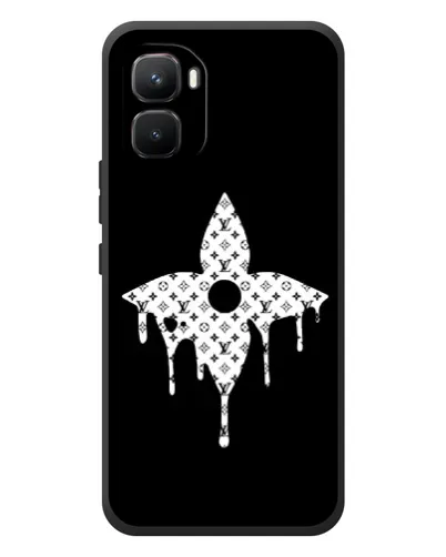 Чехол для Infinix GT 50 Pro с картинкой «Цветочная монограмма»