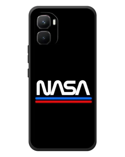 Чехол для Infinix GT 50 Pro с картинкой «NASA — классика Red Blue»