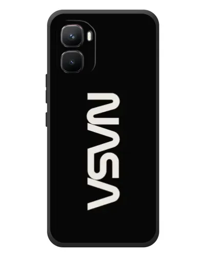 Чехол для Infinix GT 50 Pro с картинкой «NASA — вертикальный логотип»