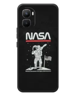 Чехол для Infinix GT 50 Pro с картинкой «NASA — шагаем по Луне»