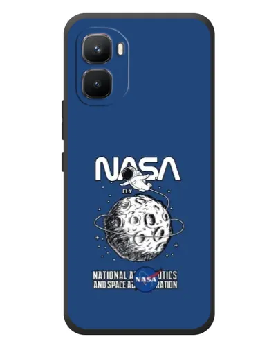 Чехол для Infinix GT 50 Pro с картинкой «NASA — лунная миссия»