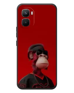 Чехол для Infinix GT 50 Pro с картинкой «Bored Ape в красном» Чехол для Infinix GT 50 Pro с картинкой «Bored Ape в красном»