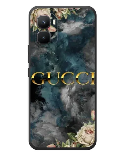 Чехол для Infinix GT 50 Pro с картинкой «Абстрактные цветы Gucci»