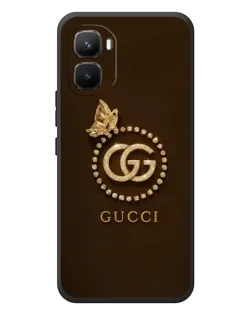 Чехол для Infinix GT 50 Pro с картинкой «Gucci — золотая бабочка»