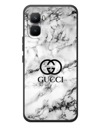 Чехол для Infinix GT 50 Pro с картинкой «Gucci — мраморный шик»