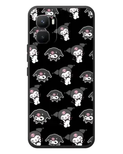 Чохол для Infinix GT 50 Pro з картинкою «Чорний паттерн Kuromi»