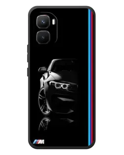 Чехол для Infinix GT 50 Pro с картинкой «Силуэт BMW в темноте»