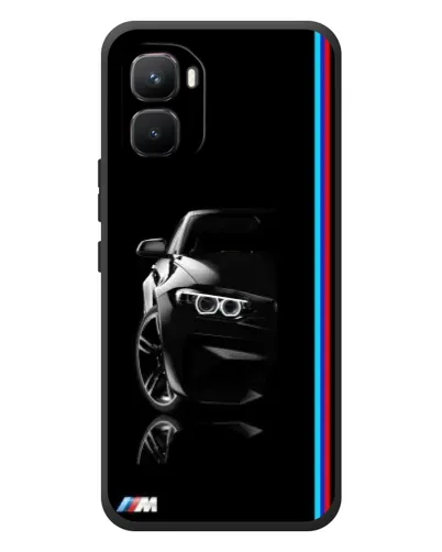 Чехол для Infinix GT 50 Pro с картинкой «Силуэт BMW в темноте»