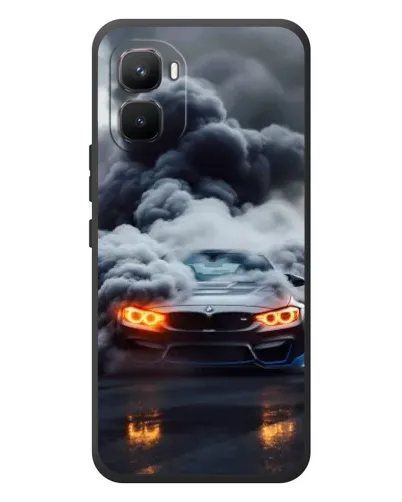 Чехол для Infinix GT 50 Pro с картинкой «BMW в дыму»
