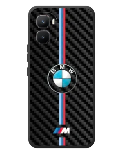 Чехол для Infinix GT 50 Pro с картинкой «Эмблема BMW и карбон»