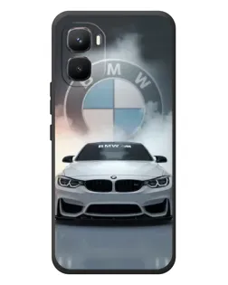 Чехол для Infinix GT 50 Pro с картинкой «BMW в белом дыму»
